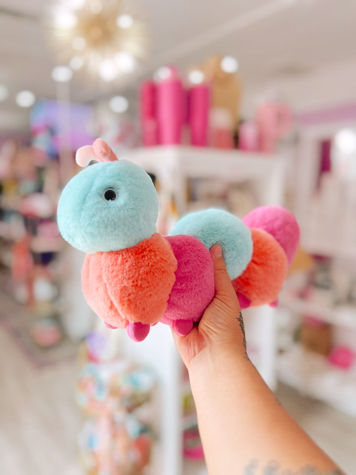 Munchie Pink Caterpillar Stuffed Animal