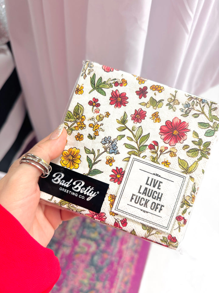 Live Laugh Fuck Off Napkin