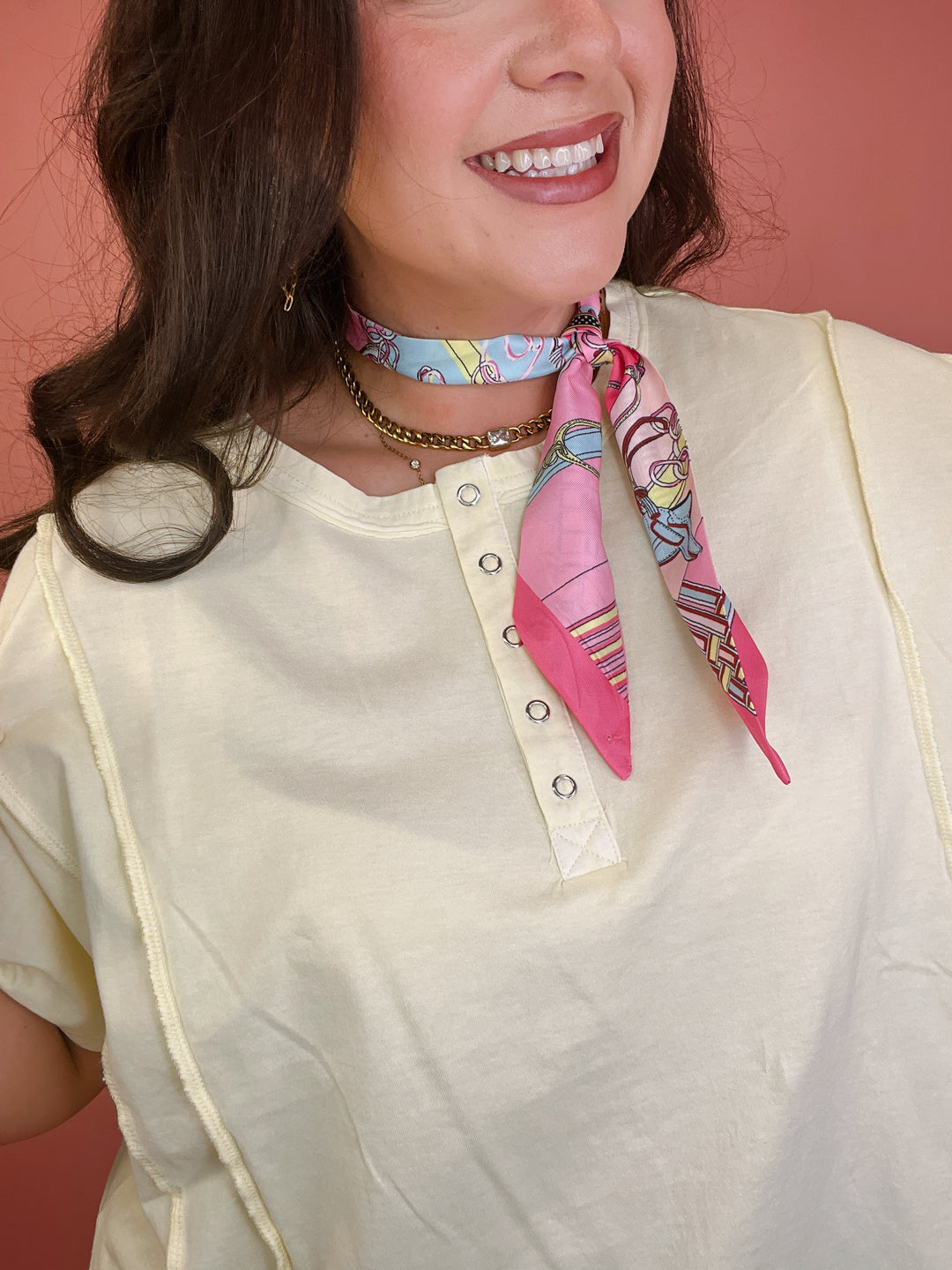 Banana Split Button Top