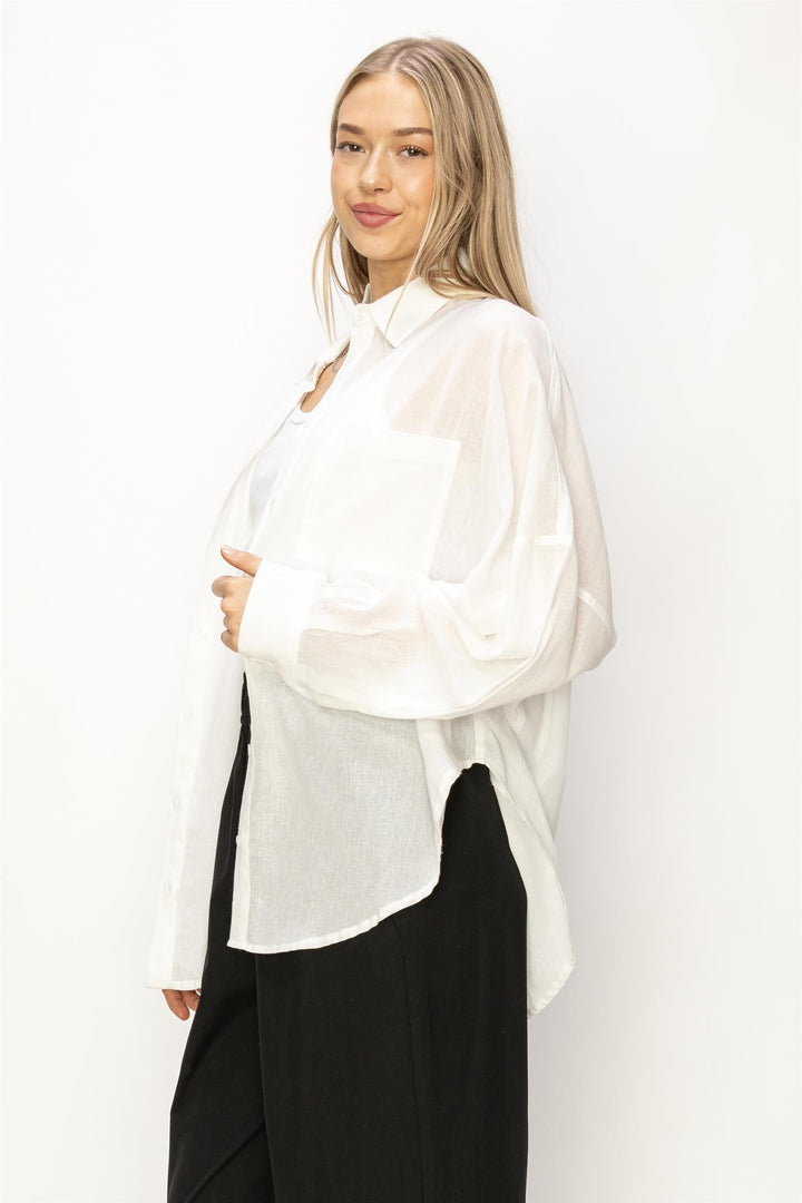The Kinsley Oversized Button Down Shirt