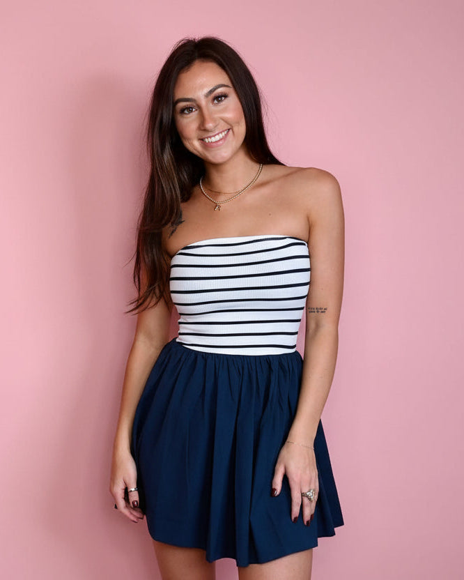 Beach Stroll Stripe Dress