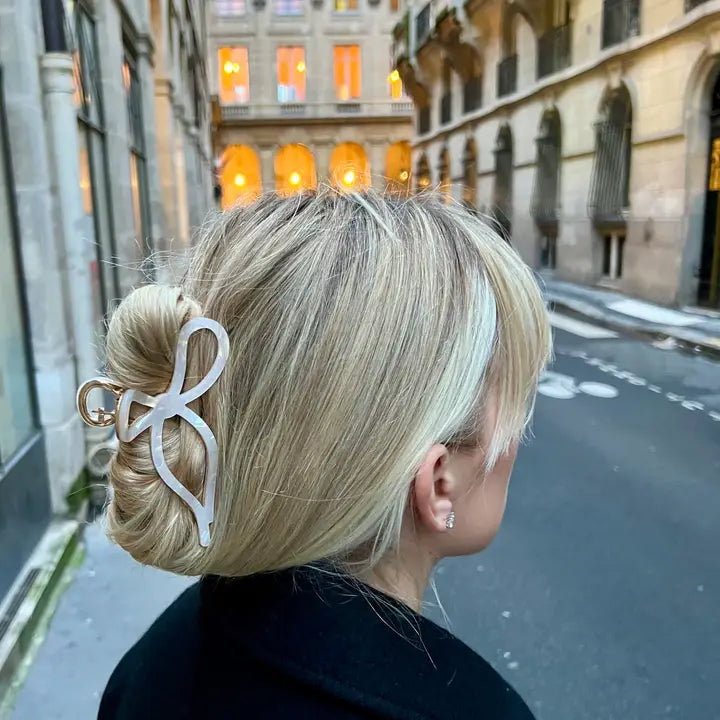 Ballet Bow Acetate Claw Clip
