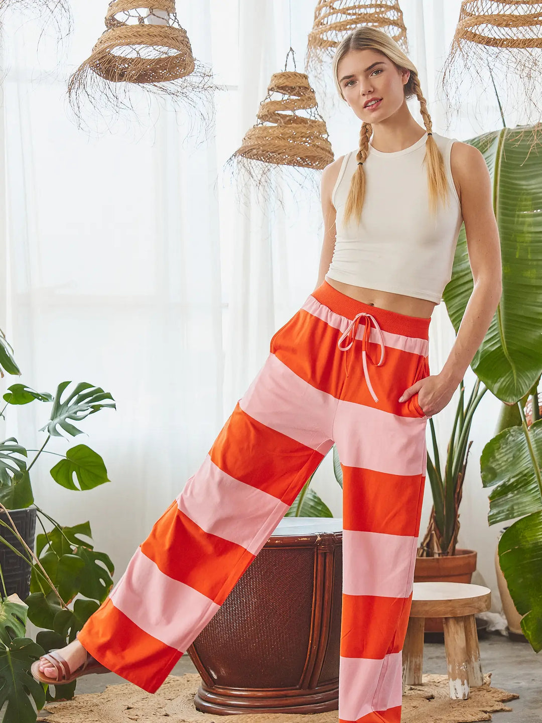 The Harper Pop Stripe Pants