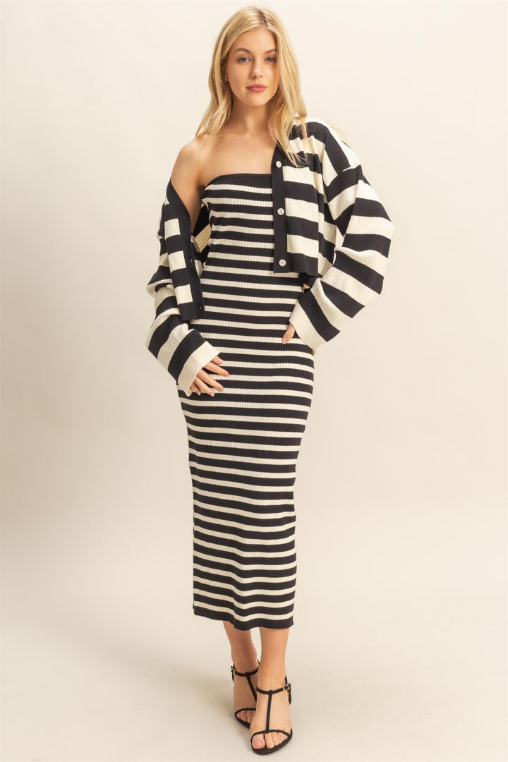 The Coastal Stripe Knit Set