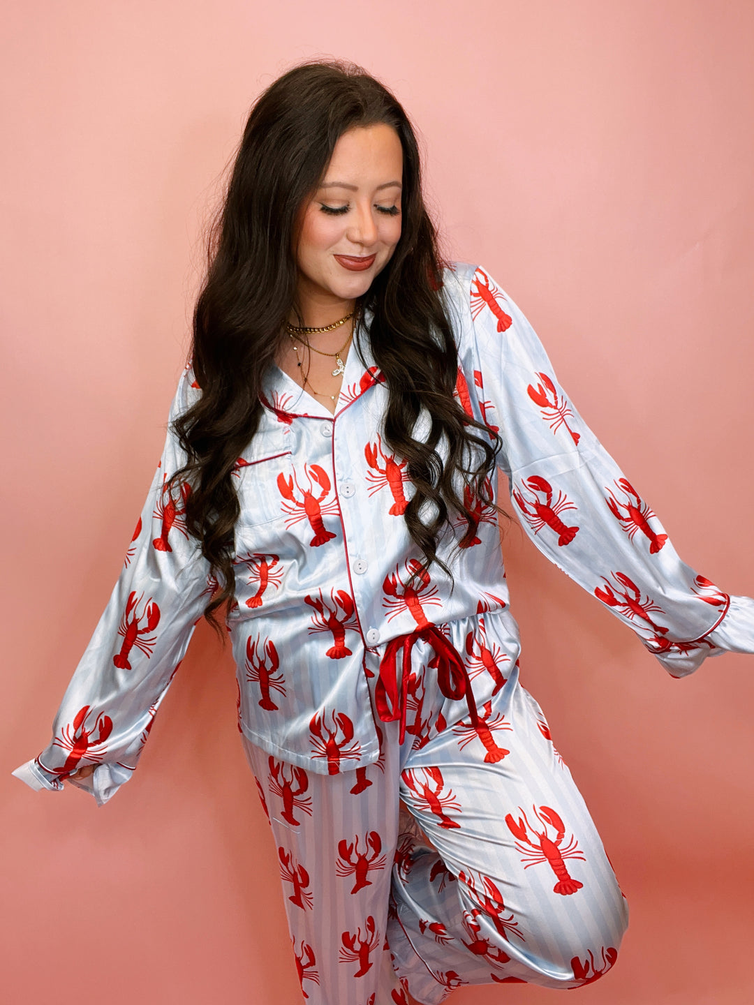 Saltwater Dreams Lobster Pajama Set