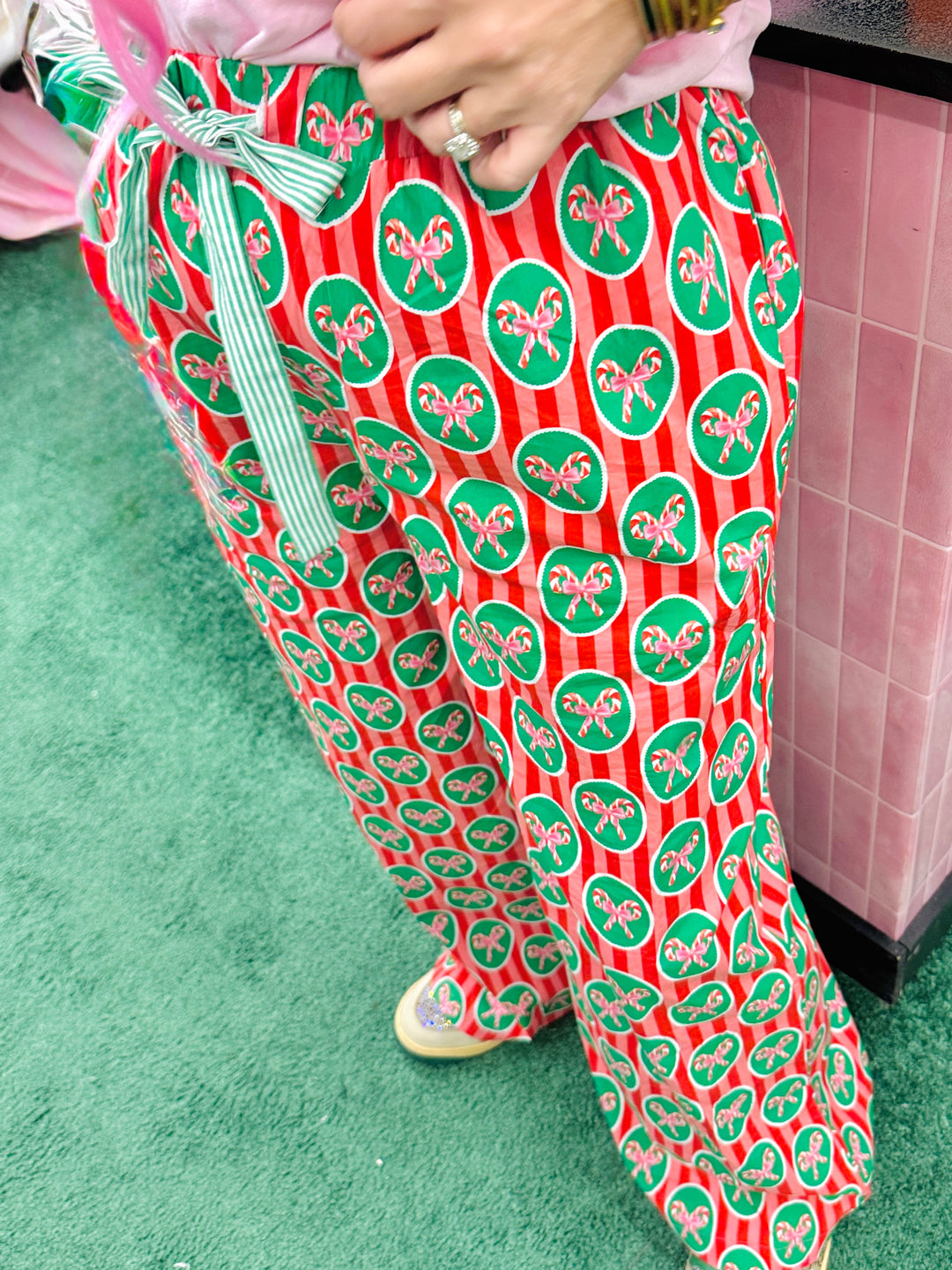 Candy Cane Pajama Bottoms