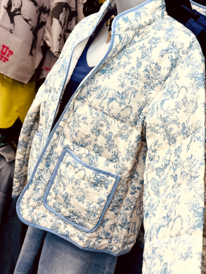 Blue Reign Padded Quilted Jacket