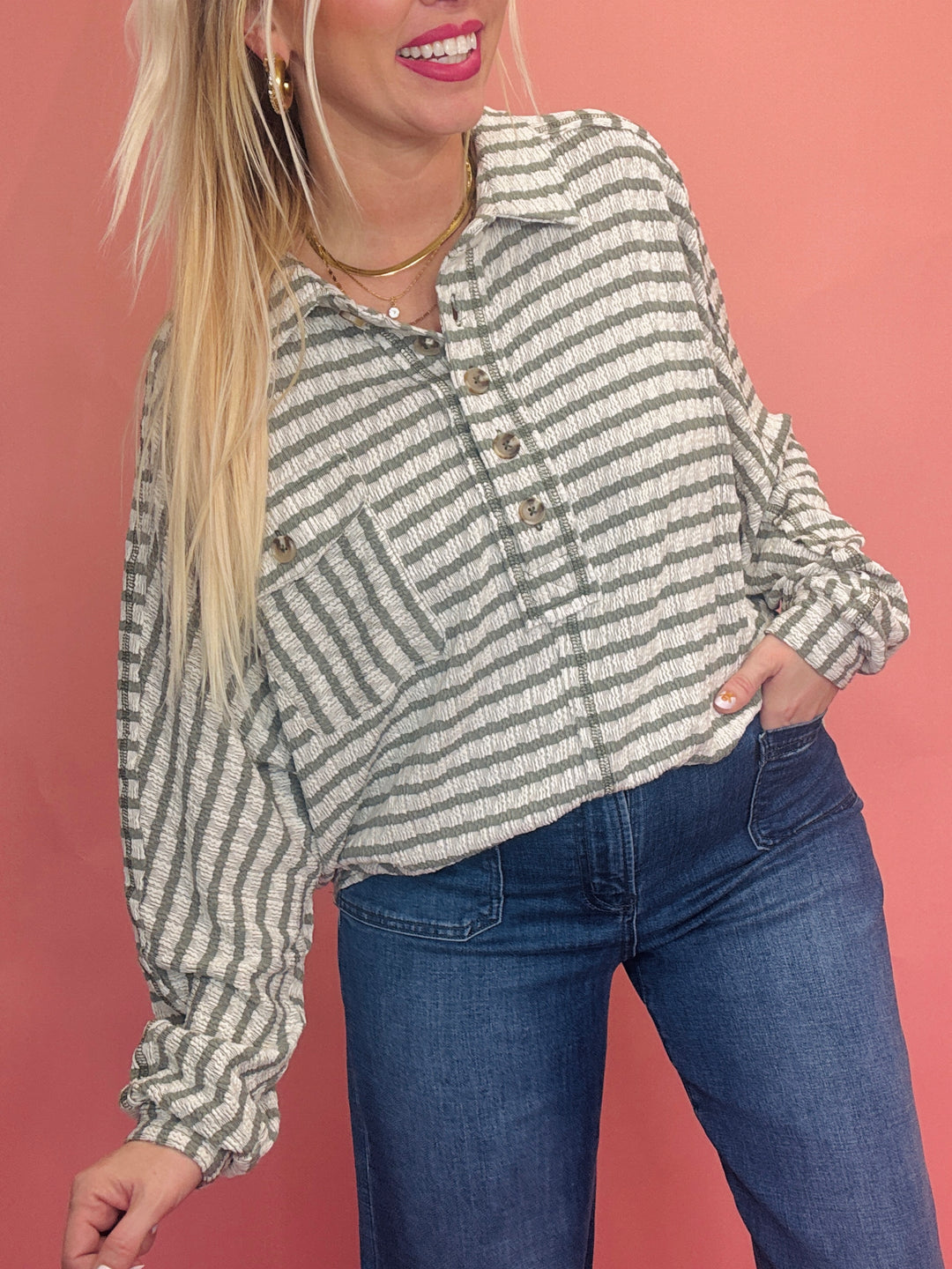 The Zoey Stripe Top