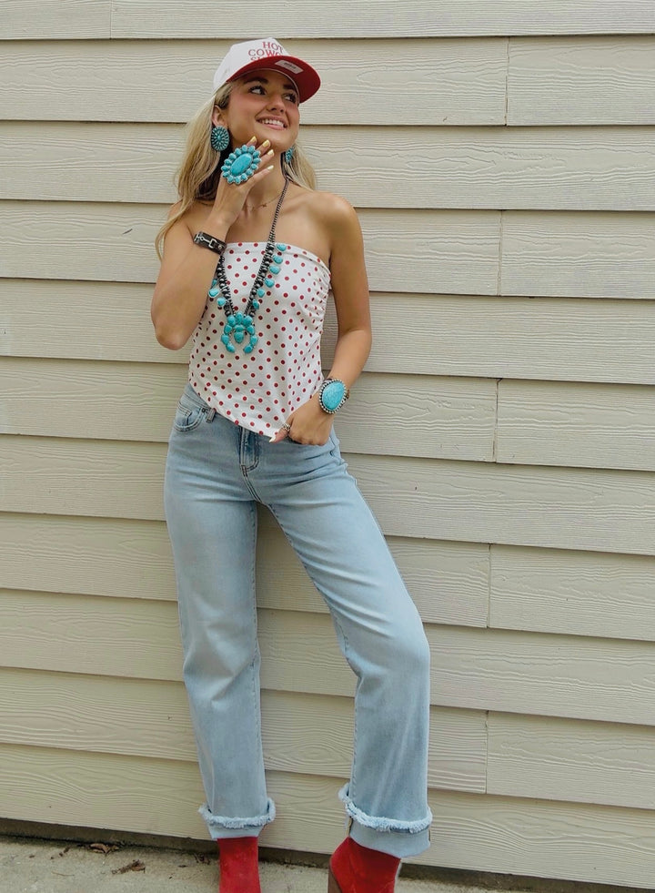 The Rany Polka Dot Tube Top
