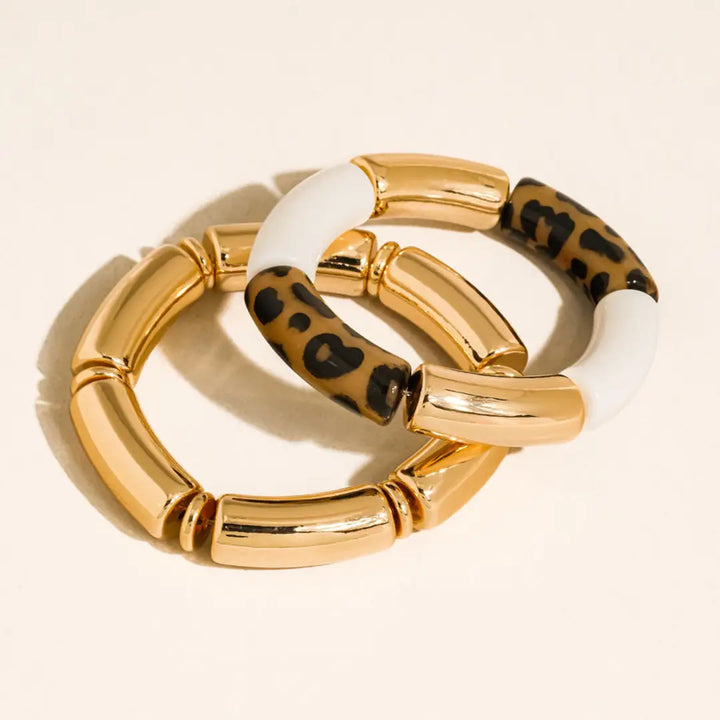 The Aira 18K Bangle Bracelet Set