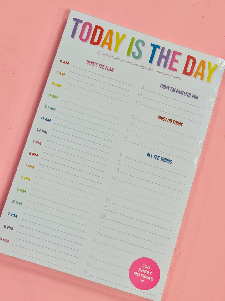 Today Is the Day Daily Planner Notepad