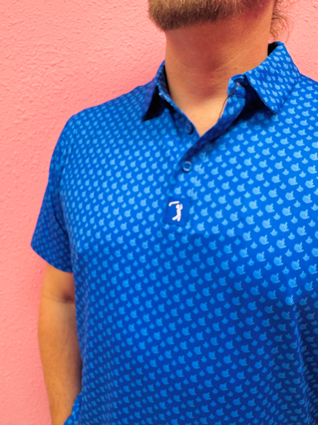 Birdie Finger Blue Jay Polo