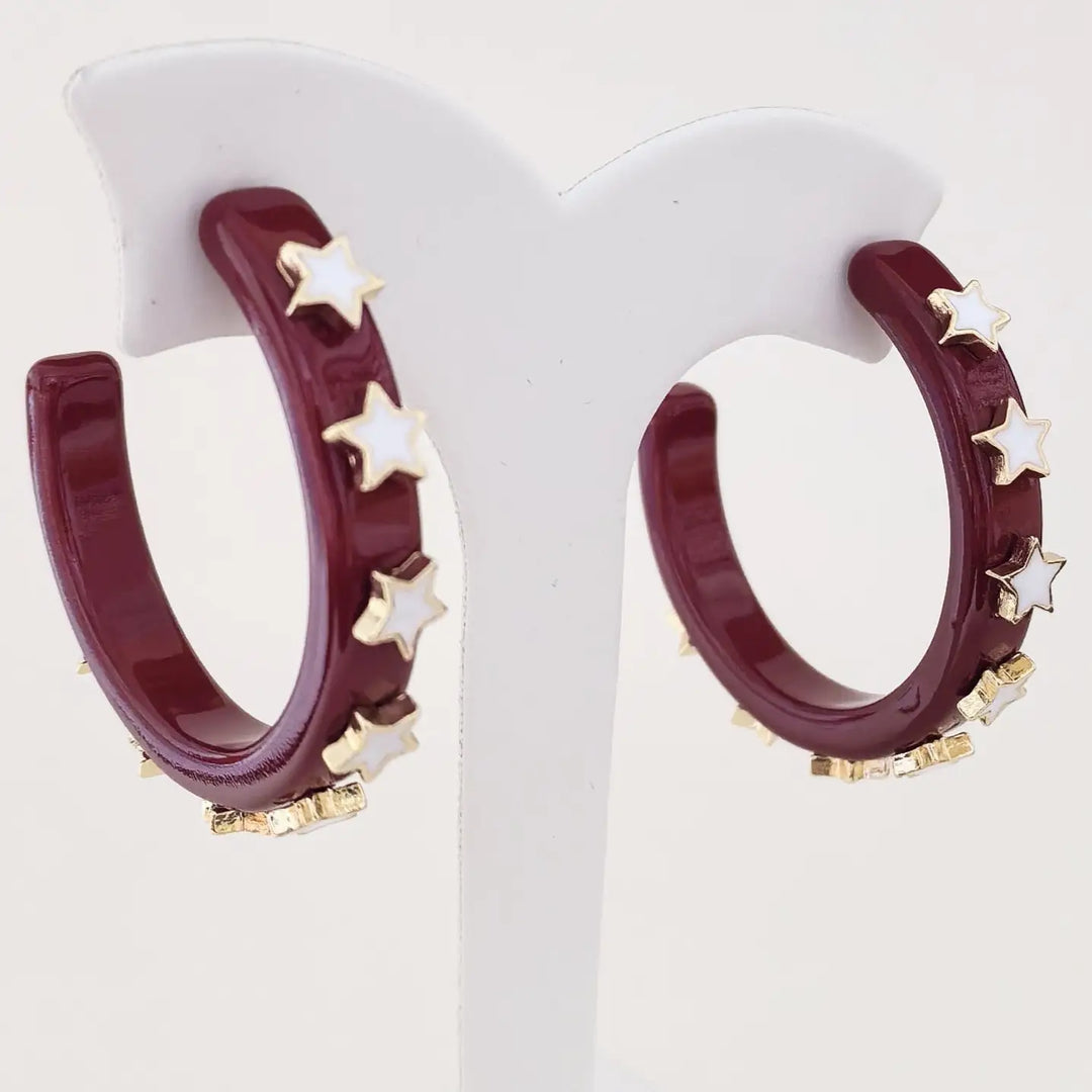 Star Hoop Earring