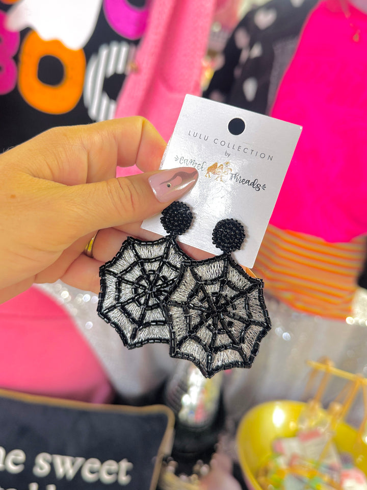 Caught In My Web Earrings