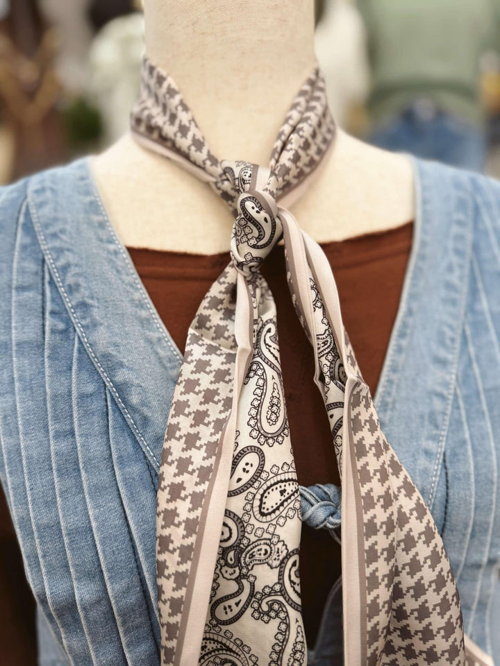 Ash & Noir Paisley Bandana