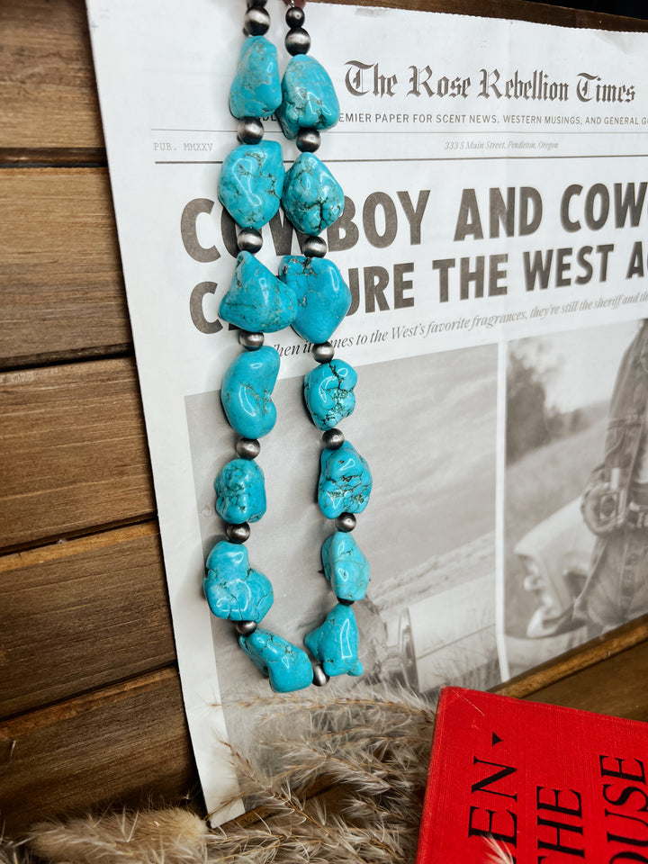 Jodie Chunky Turquoise Necklace