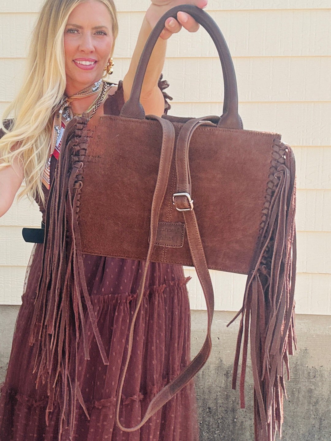 Wild West Fringe & Stud Bag