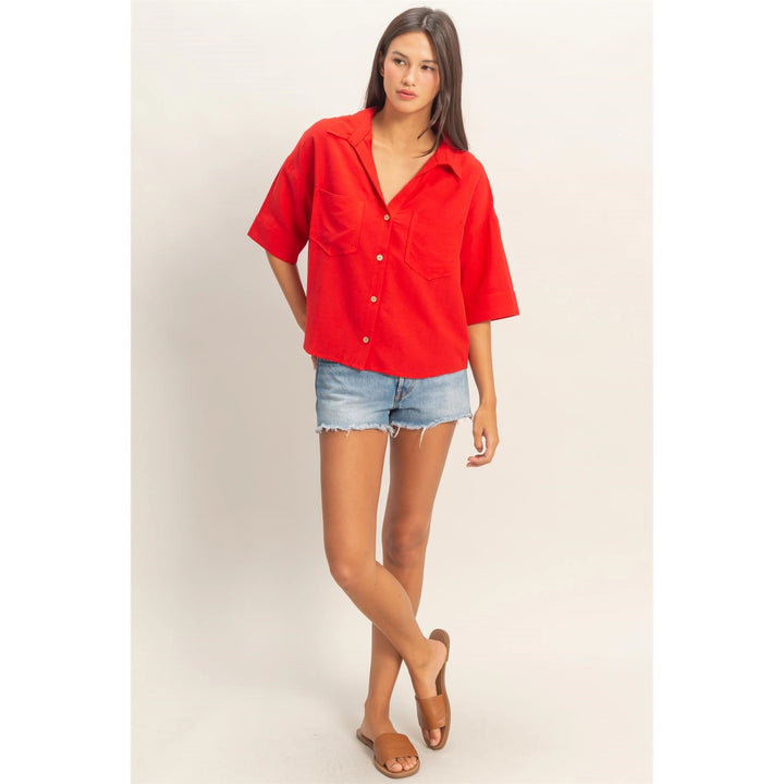 The Spicy Babe Button Up Top