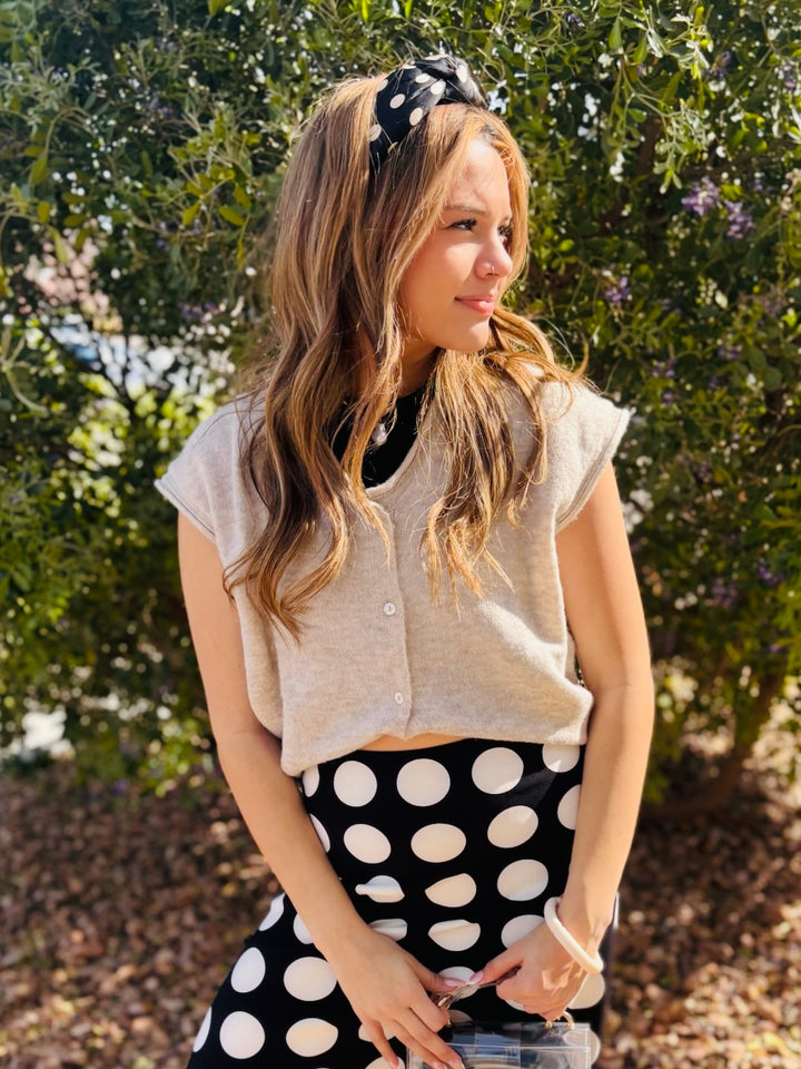 Charlotte Sleeveless Cardigan