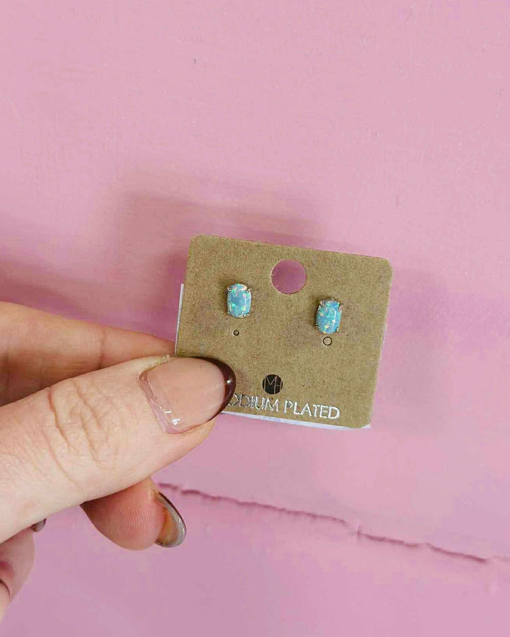 The 18K Opal Stud Earrings