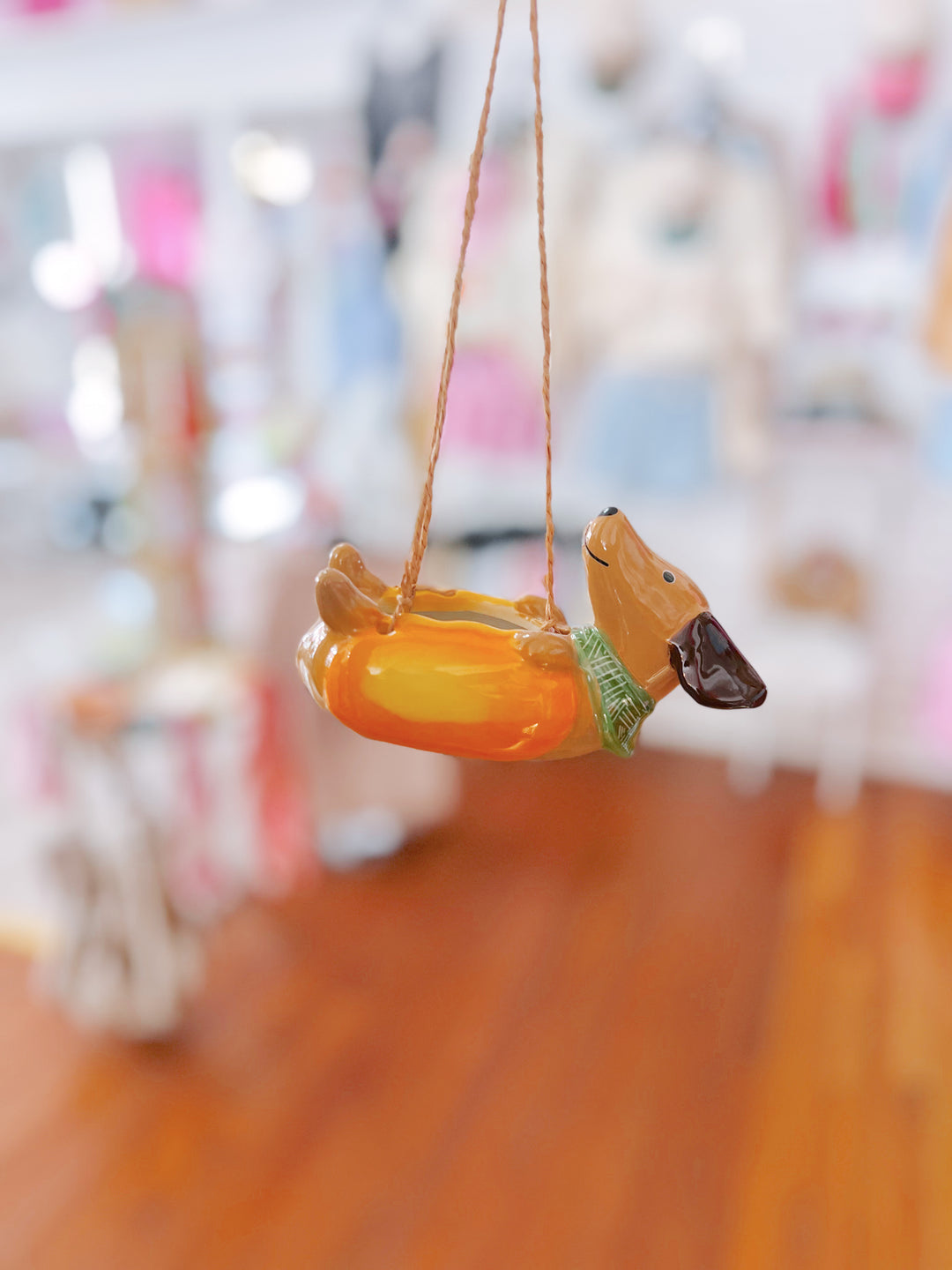 Hot Dog Hanging Planter