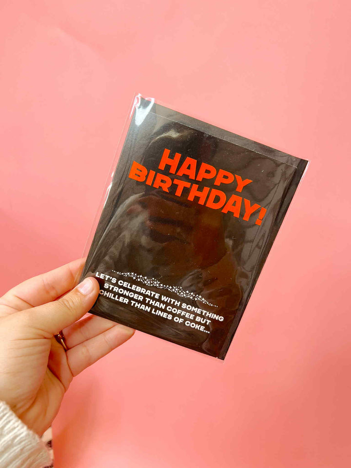 Happy Birthday Lines Of Coke Card