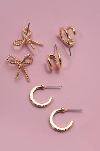 The Vivianne Trio Earring Set