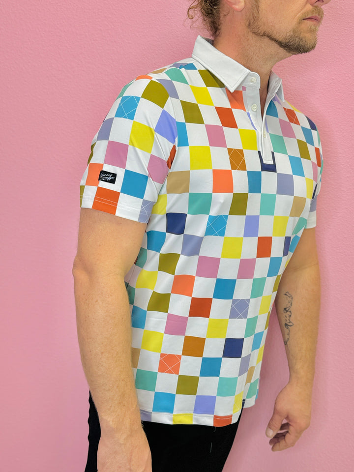 Checked Out Men's Polo