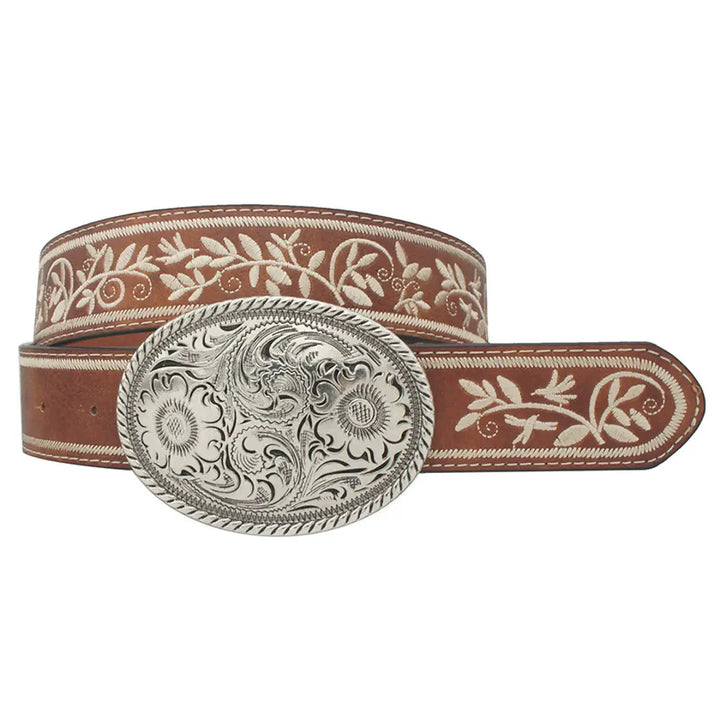 Saddle Stitch Embroidered Belt