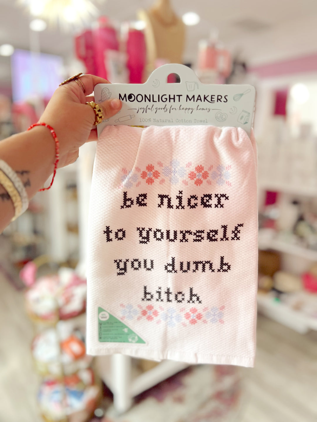 Be Nice To Yourself Tea Towel