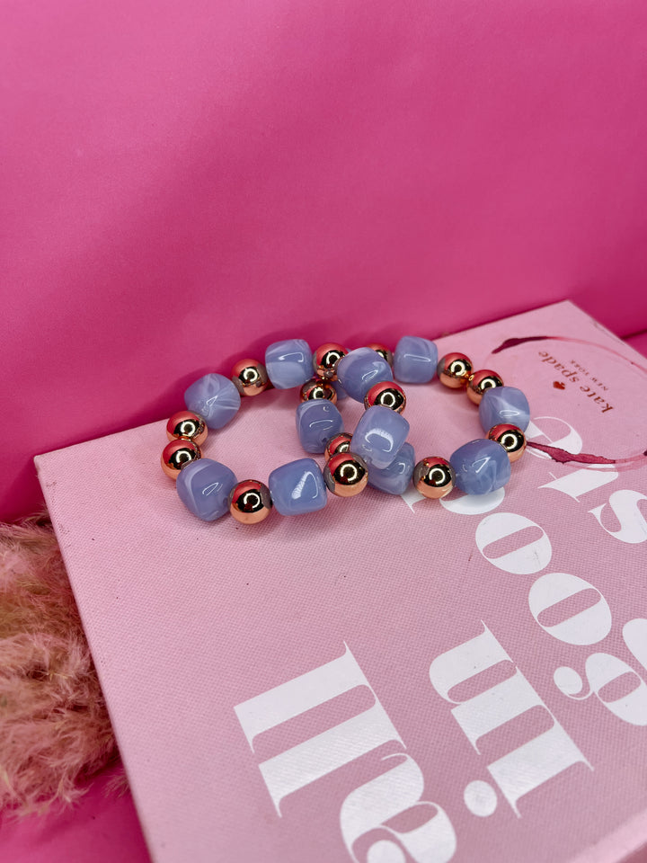 Blue Skies Beaded Bracelet