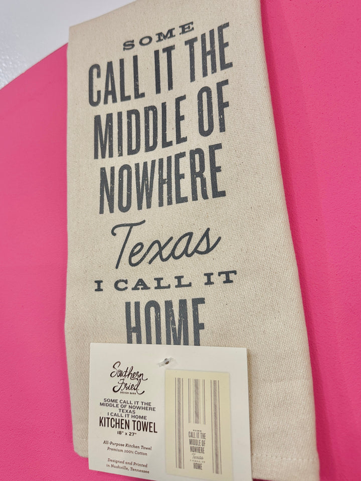 Middle Of Nowhere Tea Towel