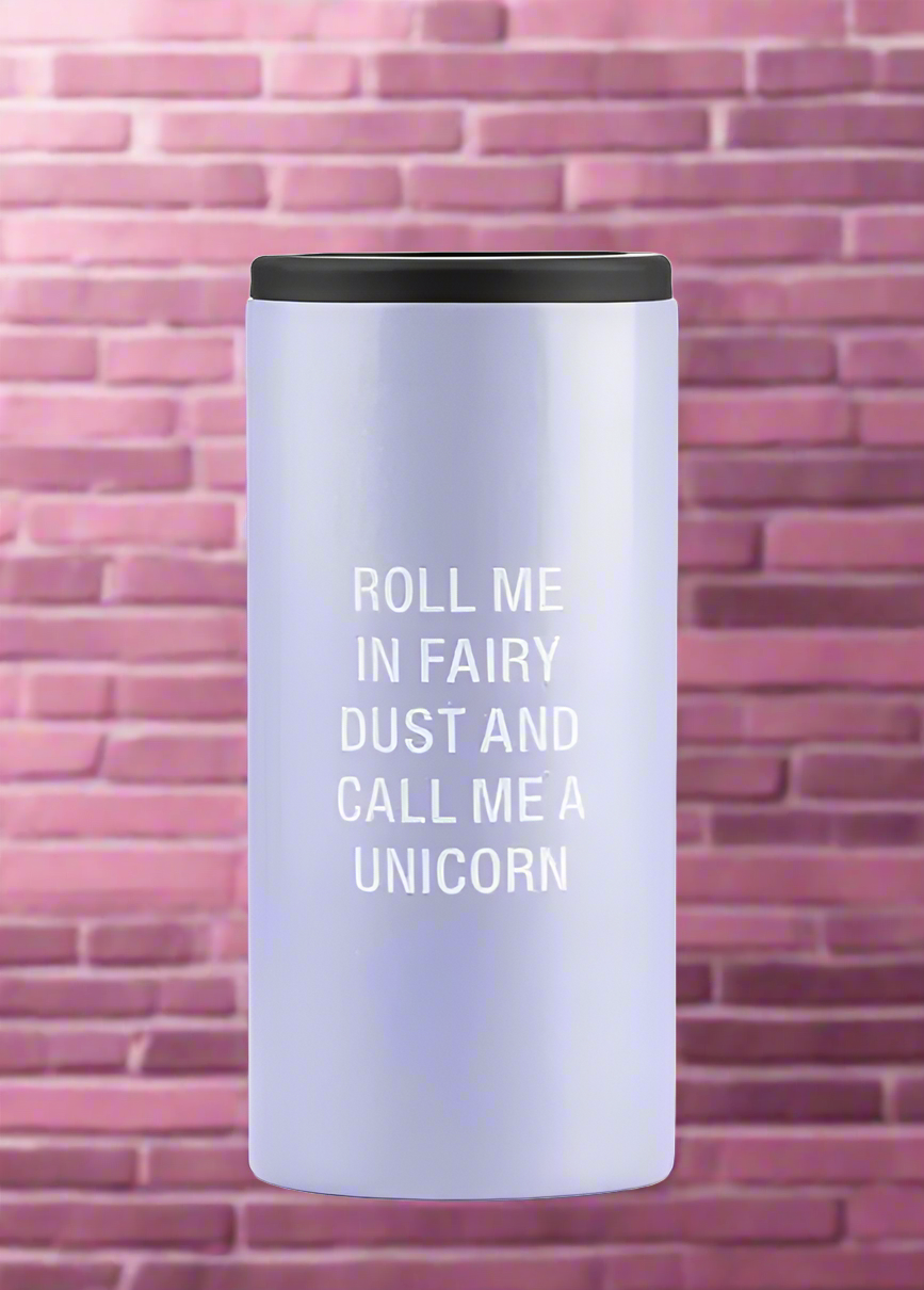 Unicorn Slim Can Cooler