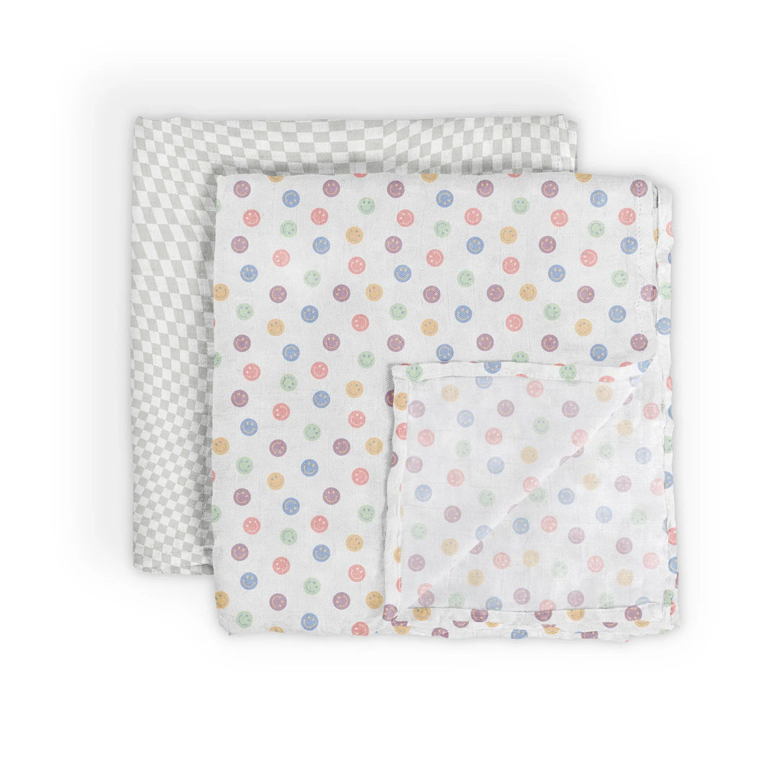 Happy Vibes Swaddle Blanket Set