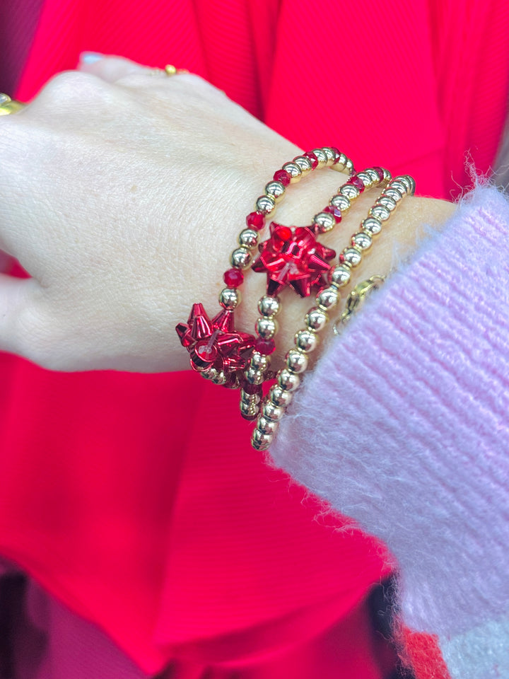 Gift Bow Bracelet Stack