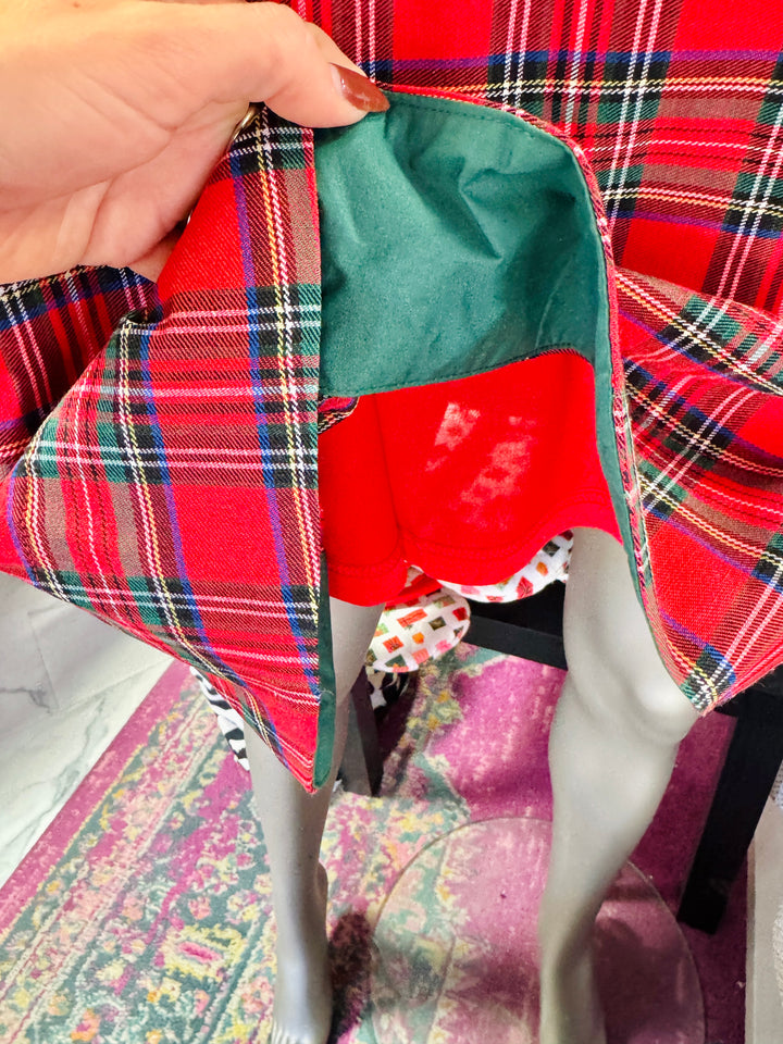 Carmine Charm Plaid Dress