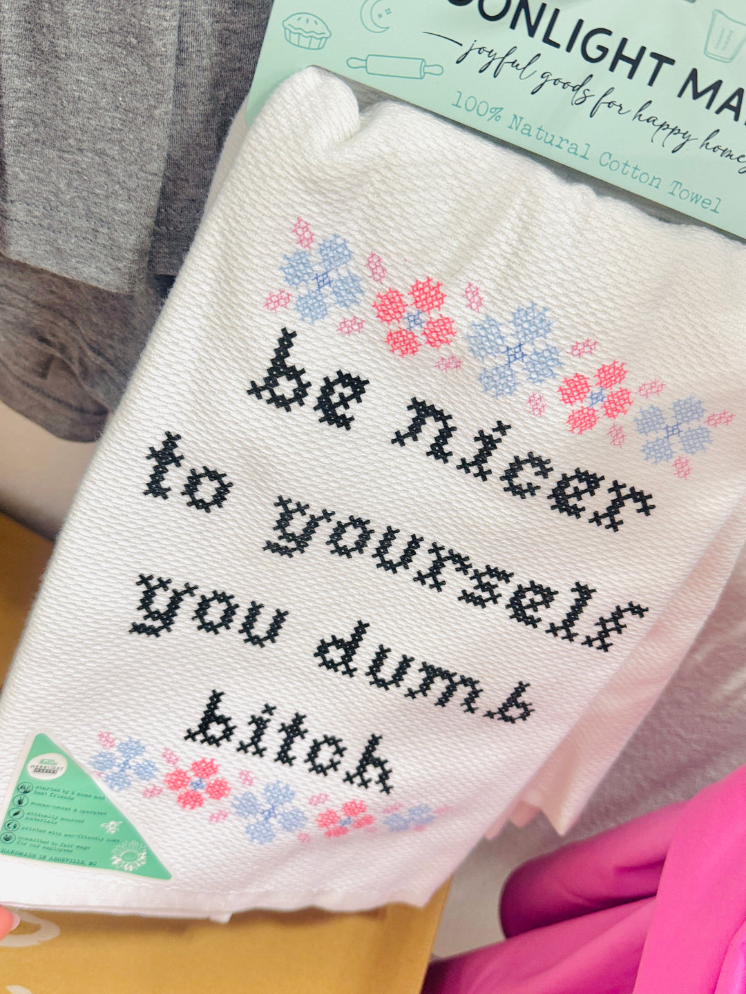 Be Nice To Yourself Tea Towel