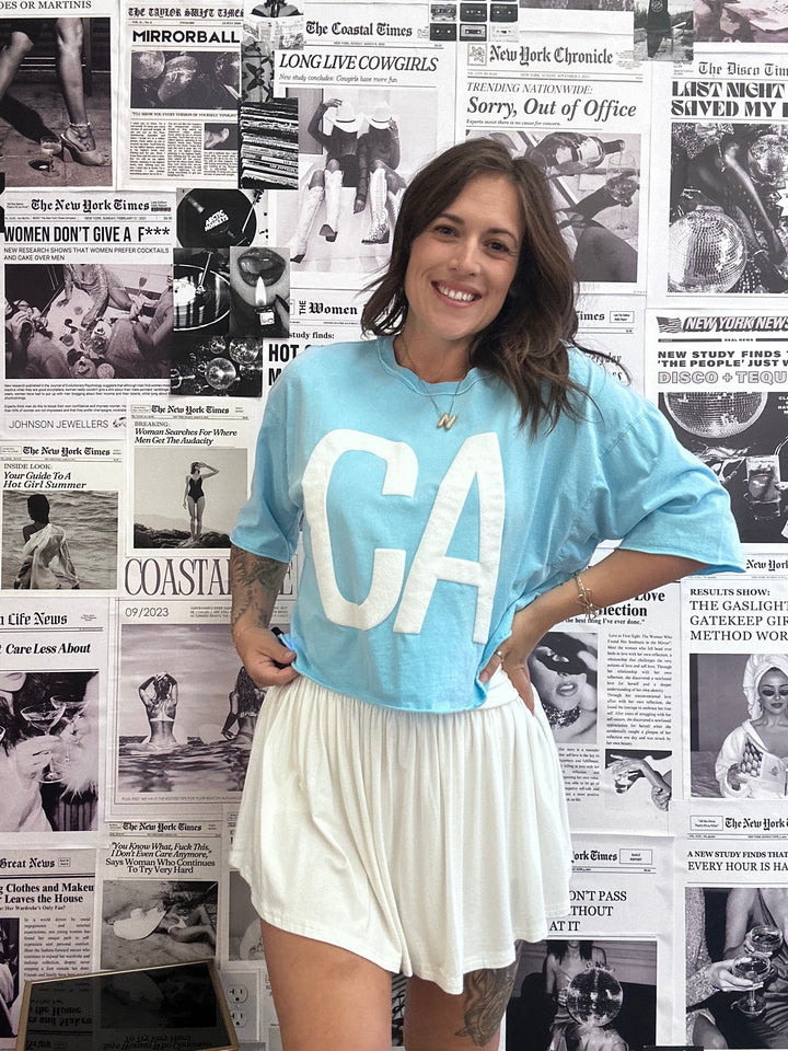 CA Puff Crop Tee