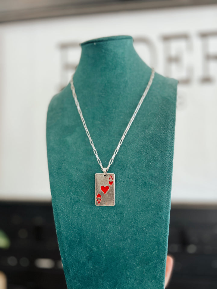 Ace in Your Heart Necklace