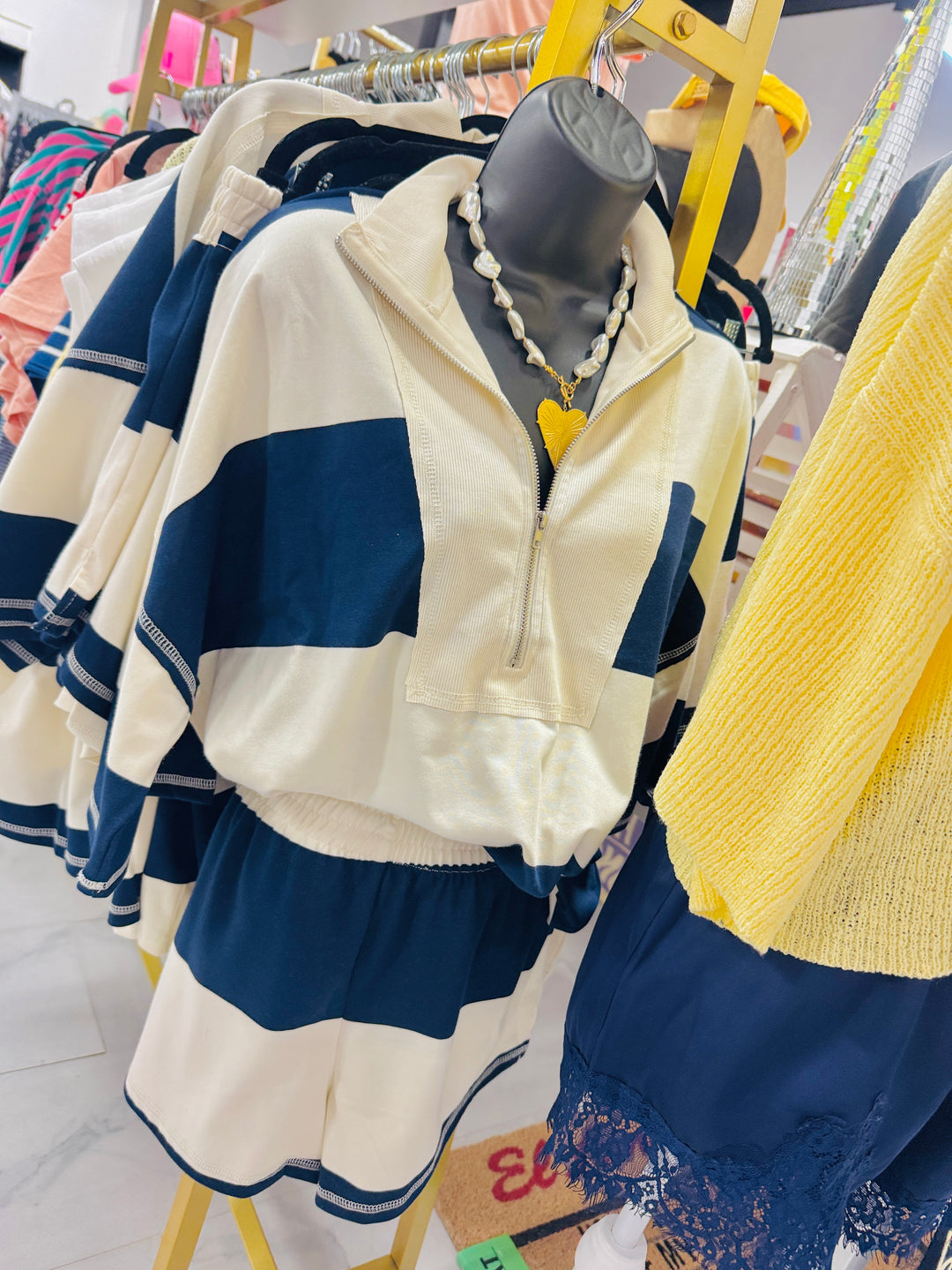 The Off Duty Varsity Stripe Top
