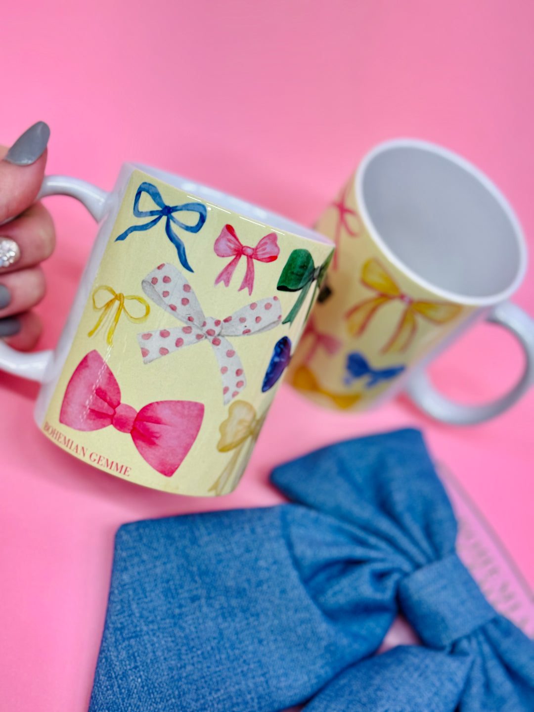 Watercolor Bow Coffee Mug