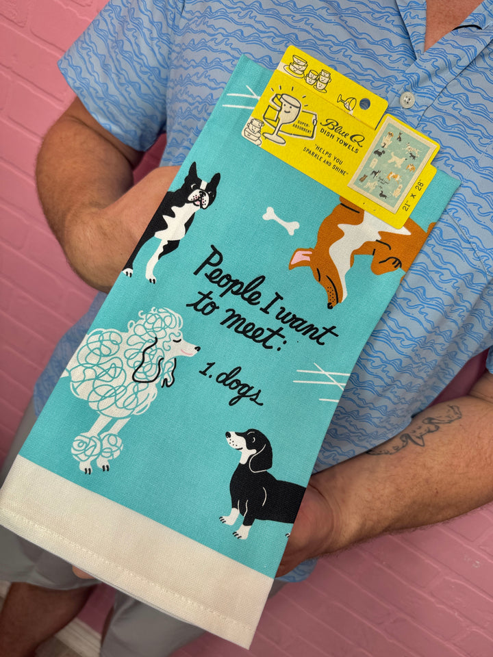 People I Want To Meet: Dogs Dish Towel