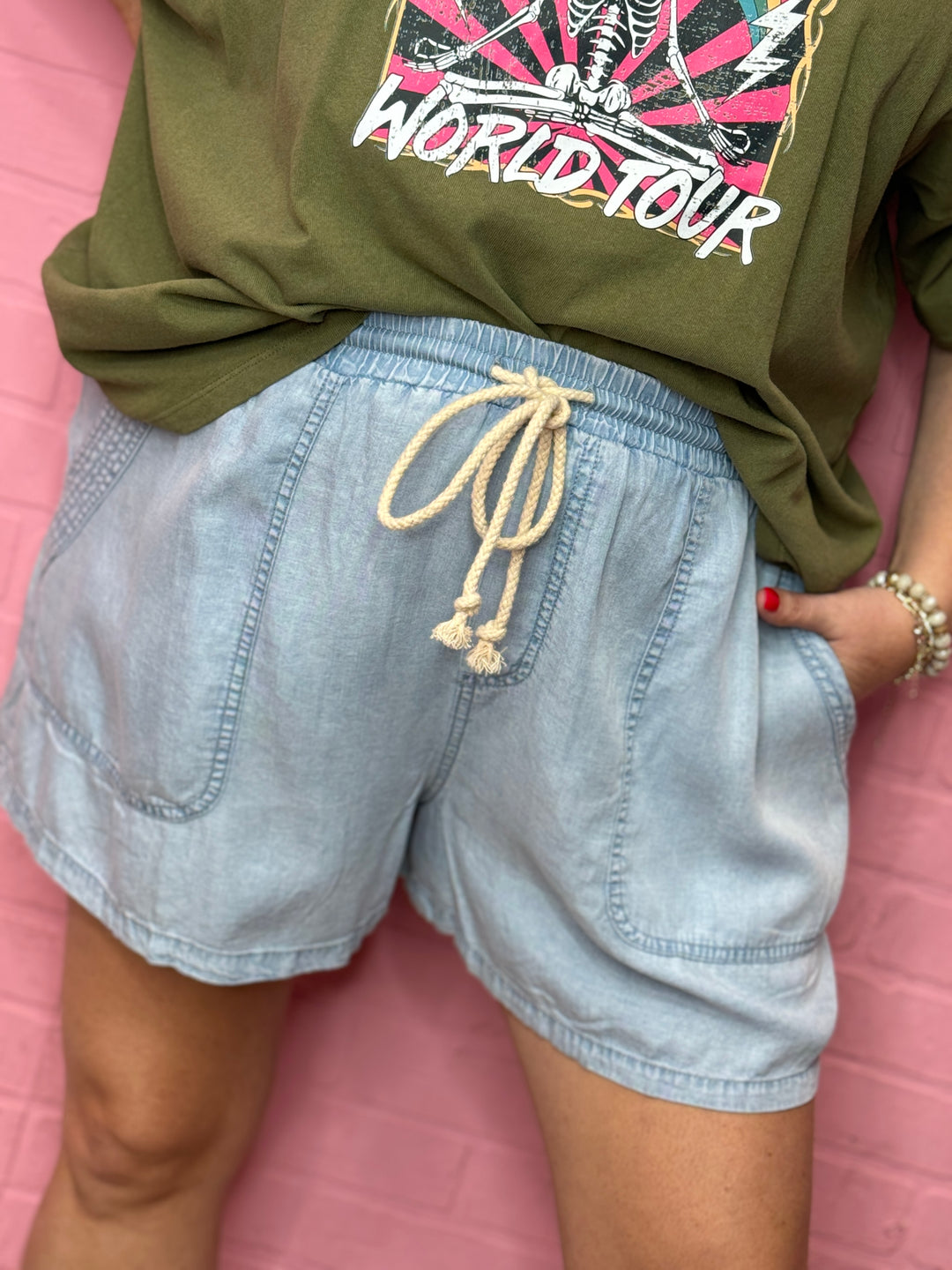 The Chambray Vanessa Denim Shorts