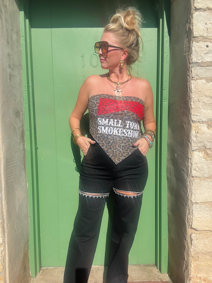 Small Town Smokeshow Bandana Babe Top