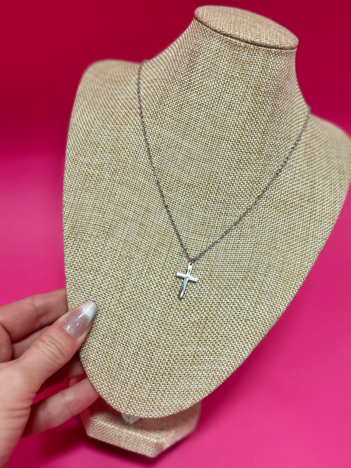 Tell It To Me Cross Necklace