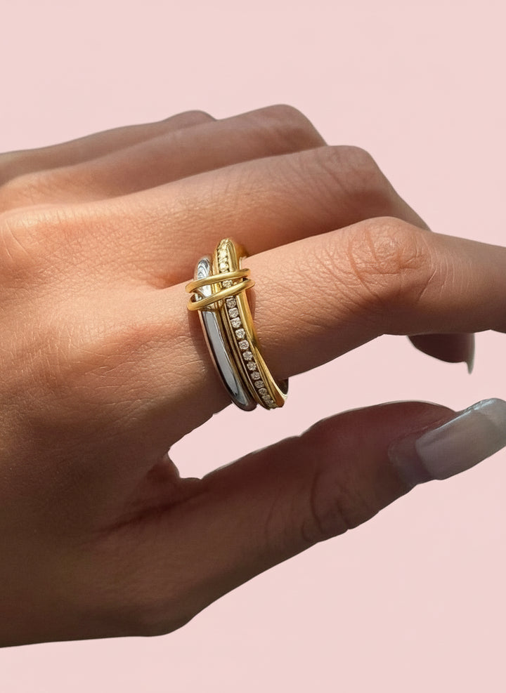 The Bayard 18K Stack Ring