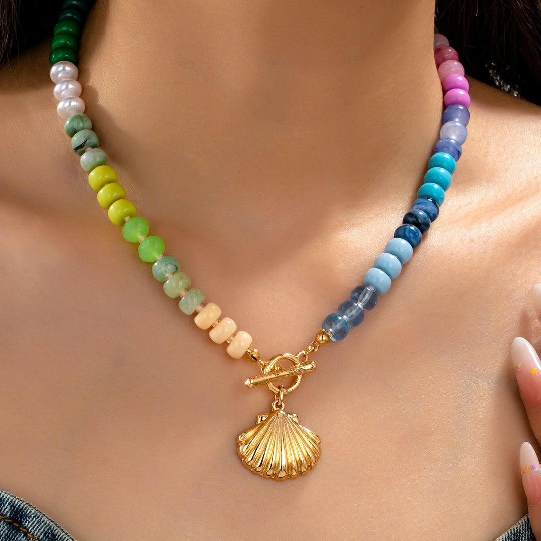 Rainbow Shell Necklace
