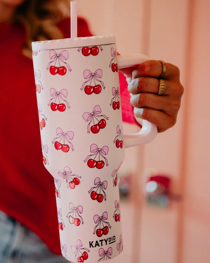 The Cherry Bow 38oz Tumbler