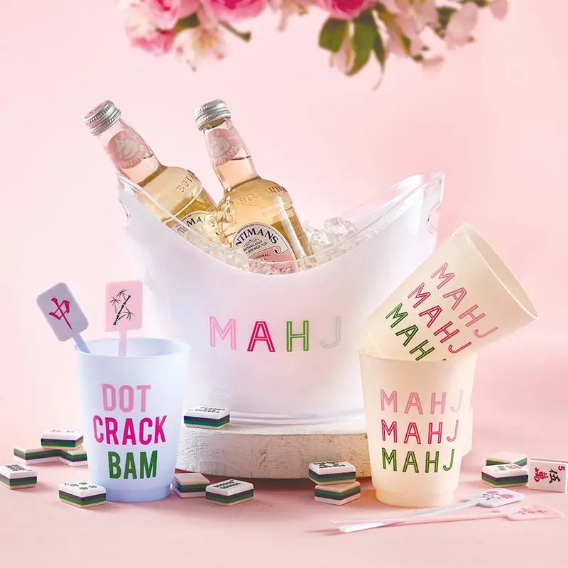 Mahjong Acrylic Beverage Bucket