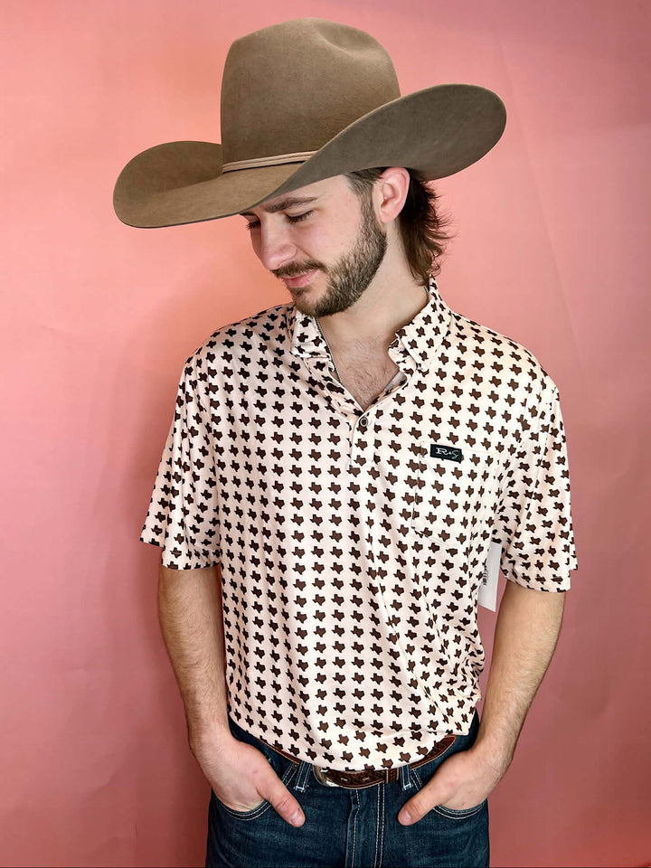 The Ironwood Tan Texas Polo